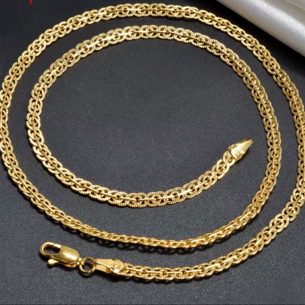 Classic Gold Rope Chain Necklace - Women Jewelry